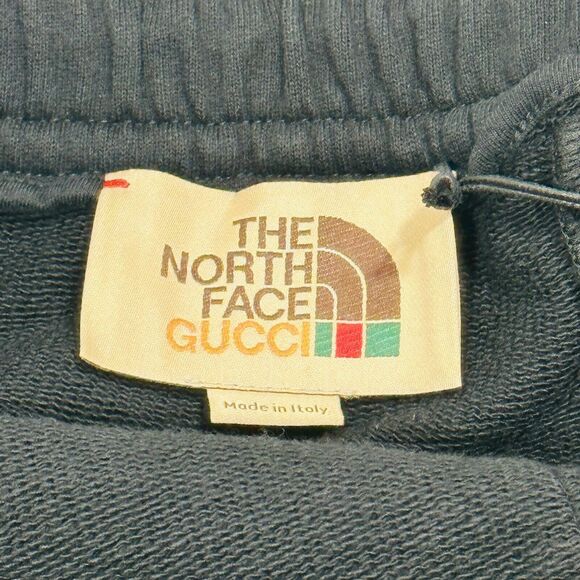 Gucci x The North Face XL Black Stripe Logo Print Sweatpants Jogger NWT $1600 - Picture 7 of 12